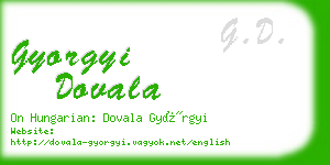 gyorgyi dovala business card